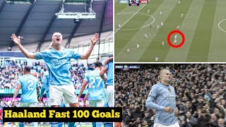 Haaland goal Vs Arsenal  100 goals as Manchester City player for Erling Haaland  Premier League [upl. by Ahseekat]