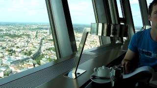 Revolving restaurant in the TV Tower Berlin [upl. by Dirk]