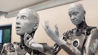 Watch Ameca the humanoid robot in its FIRST public demo [upl. by Bowne]