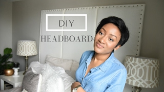 DIY SUPER EASY HEADBOARD TUTORIAL [upl. by Doehne]