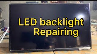 40 inch led lcd tv backlight repairing and replacement [upl. by Lea]