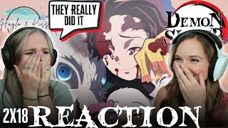 Emotional rollercoaster DEMON SLAYER Kimetsu No Yaiba 2x18  REACTION  Entertainment District [upl. by Zerline]