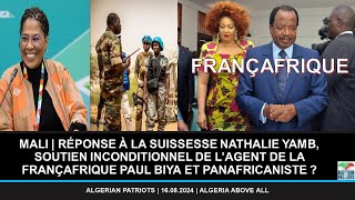 MALI  RÉPONSE À LA SUISSESSE NATHALIE YAMB QUI ACCUSE L’ALGÉRIE DE SOUTENIR LE TERRORISME [upl. by Natala80]