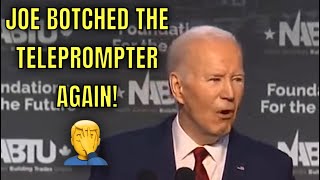 Today Joe Fought the Teleprompter and the TELEPROMPTER WON [upl. by Baalbeer]