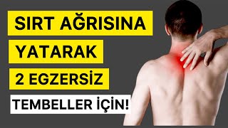 SIRT AĞRISI  KAMBURLUK İçin 2 Egzersiz  Yatarak Uygula sırtağrısı fizyoterapistmacide [upl. by Irac351]