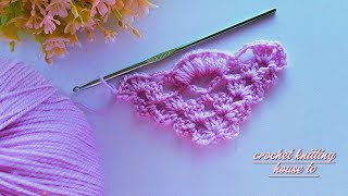 magnifique👌vous allez adorer ce modèle de châle élégant super facile châle triangle au crochet [upl. by Jorin795]