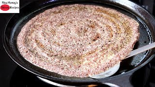 How To Make Ragi Dosa  Crispy Ragi Millet Dosa Recipe  Weight Loss Millet Recipes  Skinny Recipes [upl. by Ahtimat]