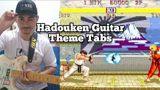 Hadouken Guitar Theme Tabs guitar guitarra guitarsolo [upl. by Watkins]