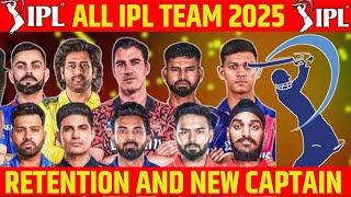 IPL 2025 All Teams Confirm Retain Player List Announced  Player Retentions amp Price  TATA IPL 2025 [upl. by Adihahs156]