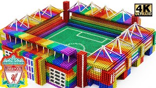 Build Anfield Stadium of Liverpool FC From Magnetic Balls Satisfying  Magnet World Series [upl. by Swirsky]