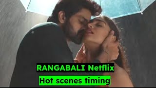 Rangabali movie hot scene timing  Yukti Thareja kissing scene  south actress kiss scene [upl. by Solberg]