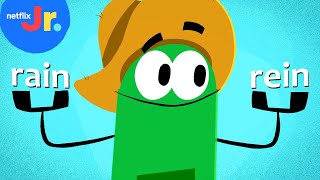 I Spy With My Eye Homophones  StoryBots Learn to Read  Netflix Jr [upl. by Asirrak]