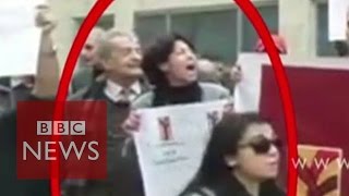 Egypt Footage shows shot protester Shaimaa alSabbagh [upl. by Cressy219]