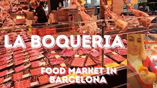 Barcelonas Famous La Boqueria Market  MustTry Foods  Barcelona Vlog [upl. by Gothurd]