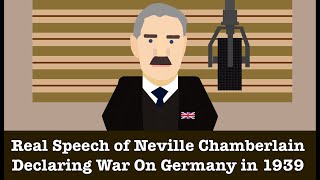 Neville Chamberlain Declaring War On Germany in 1939 Real Radio Broadcast [upl. by Airekal511]