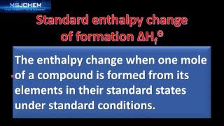 51 Standard enthalpy change of formation [upl. by Waterer]