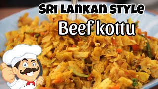 Beef kottu  Sri Lankan style koththu [upl. by Mazman]