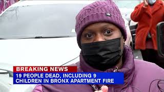 Traumatized residents describe escape from burning Bronx apartment fire [upl. by Berstine]