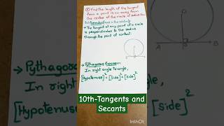 Find the length of the tangent from a point 13cm away from [upl. by Marucci]