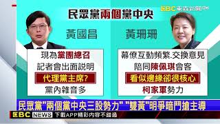 「雙黃」明爭暗鬥？ 民眾黨「兩個黨中央」搶領導 newsebc [upl. by Akayas]