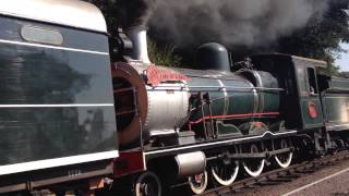 Tiffany locomotive shunting at Rovos Rail Station [upl. by Dnob288]