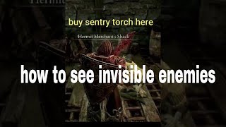 Elden Ring  how to see invisible enemies [upl. by Anileva]