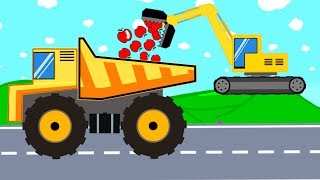 Excavator and Mini Excavator Dump Truck  Pipe Repair  Street Vehicles  Maszyny Budowlane [upl. by Akehs]