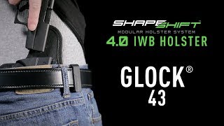 Best Glock 43 IWB Holster for Concealment  Alien Gear Holsters [upl. by Cini803]