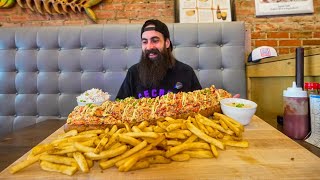 THE HARDEST CHALLENGE IVE DONE THIS YEARTHE WORLDS BIGGEST LOBSTER ROLL  BeardMeatsFood [upl. by Htrow]