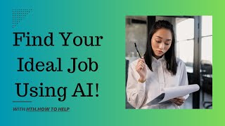 Find Your Ideal Job Using AI [upl. by Anoif650]