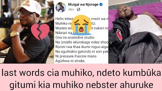 Ciugo cia muico cia muhiko ndeto kumbΓ»ka cia gitumi kia muhiko nebster ahurukemuigai wa njoroge [upl. by Nylirehs]