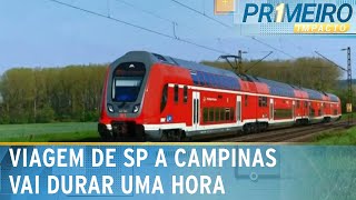 Trem intercidades entre São Paulo e Campinas vai a leilão nesta quinta  Primeiro Impacto 290224 [upl. by Sivrep983]