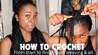 HOW TO Crochet braids Beginners friendly [upl. by Trenna]