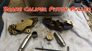 DIY Motorcycle Brake Caliper  Piston Removal Puller Tool [upl. by Horten]