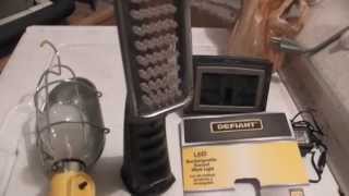 Defiant LED Rechargeable Swivel Work Light Model DA00545N Review [upl. by Yrak]