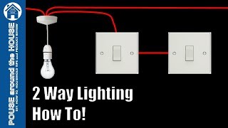 How to wire a 2 way light switch 2 way lighting explained Light switch tutorial [upl. by Aniela203]