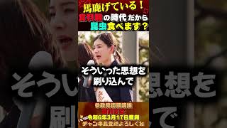 【昆虫食を学校で？馬鹿げている！】 吉川りな 街頭演説 参政党 [upl. by Enirahtak649]