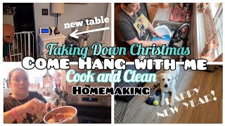 NEW2024CLEAN WITH METAKING DOWN CHRISTMAS DECORHome ResetCOOK WITH MECleaning Motivation [upl. by Tillie141]