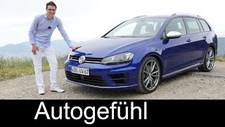 New Golf R Variant 2016 FULL REVIEW test driven DSG AWD 300 hp HOT ESTATE  Autogefühl [upl. by Willette]