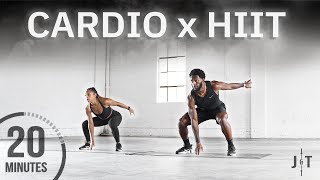 20 Minute Full Body Cardio HIIT Workout NO REPEAT [upl. by Nonek]