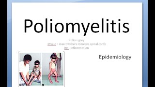 PSM 212 Polio Poliomyelitis Epidemiology PAN AFP Acute Flaccid Paralysis Surveillance indicators [upl. by Ecirtap]