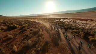 Belgian Waffle Ride UT Lead Group entering Little Salt Lake [upl. by Harmony]