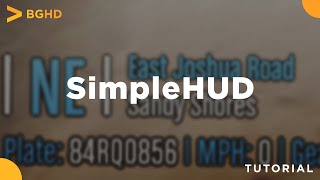 Simple HUD  FiveM Install TutorialOverview [upl. by Germin929]