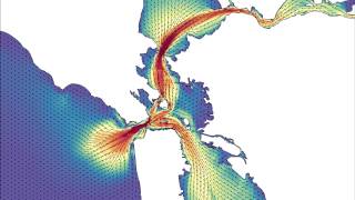 San Francisco Bay surface currents model [upl. by Aillemac335]