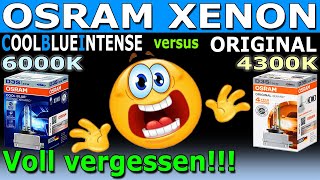 💡 Xenon Osram COOL BLUE INTENSE 6000K vs ORIGINAL Xenarc 4300K  Der Vergleich  Voll vergessen [upl. by Orelie]