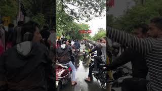 Pondicherry kamraj road blocked with flood☔️🌧️automobile travel food [upl. by Wain]