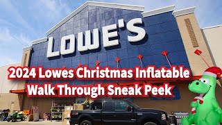 2024 Lowes Christmas Inflatable Walk Through Sneak Peek [upl. by Redmund]