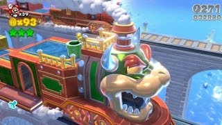 Super Mario 3D World 100 Walkthrough Part 7  World 3 36 37 3C 3B Green Stars amp Stamps [upl. by Pedrick]