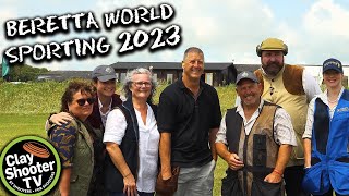 Andy Crow and friends shoot the Beretta World Sporting 2023  Clay Shooter TV [upl. by Montagu622]