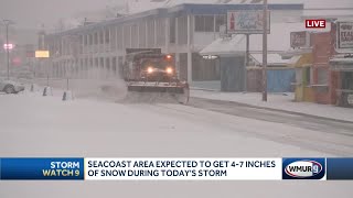 Seacoast area expected to get several inches of snow from storm [upl. by Edmund]